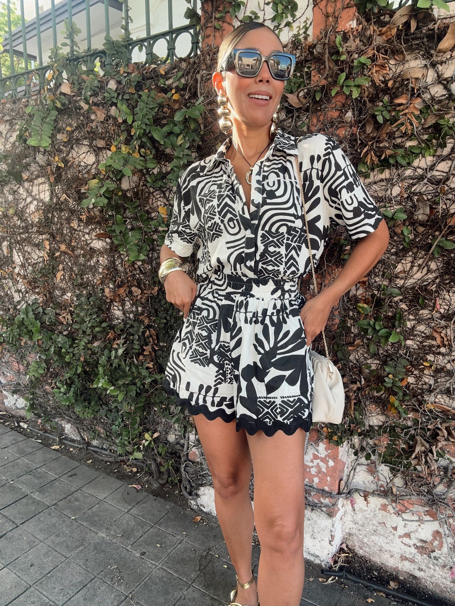 Let’s Get Out of Town Top and Shorts Set