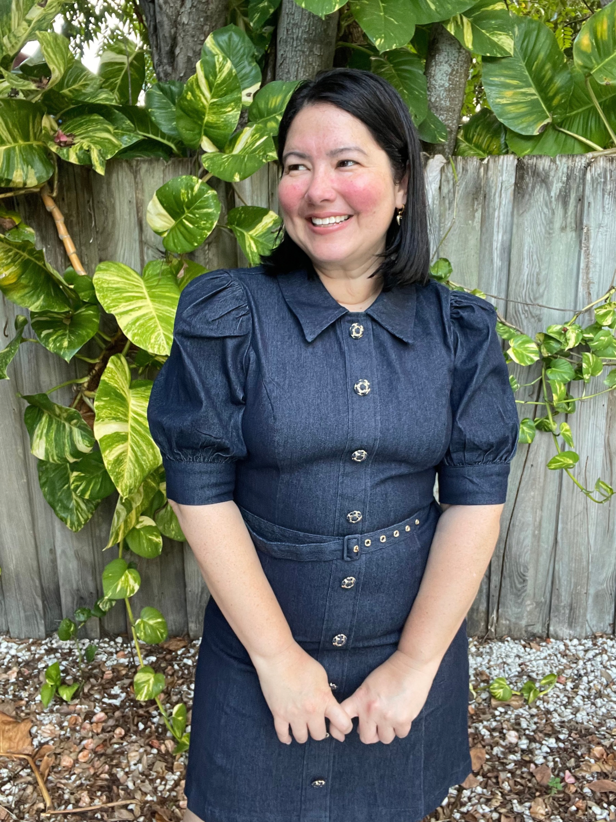 City Code Denim Mini Dress