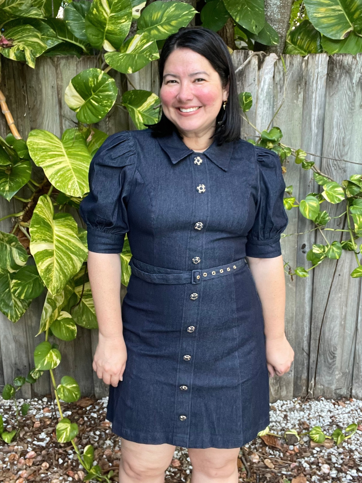 City Code Denim Mini Dress