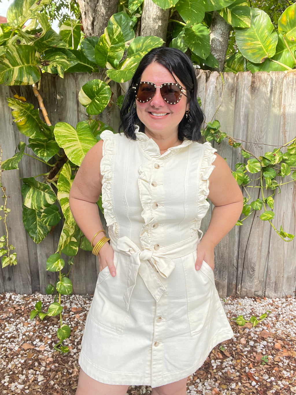 Casual Elegance in Denim Mini Dress