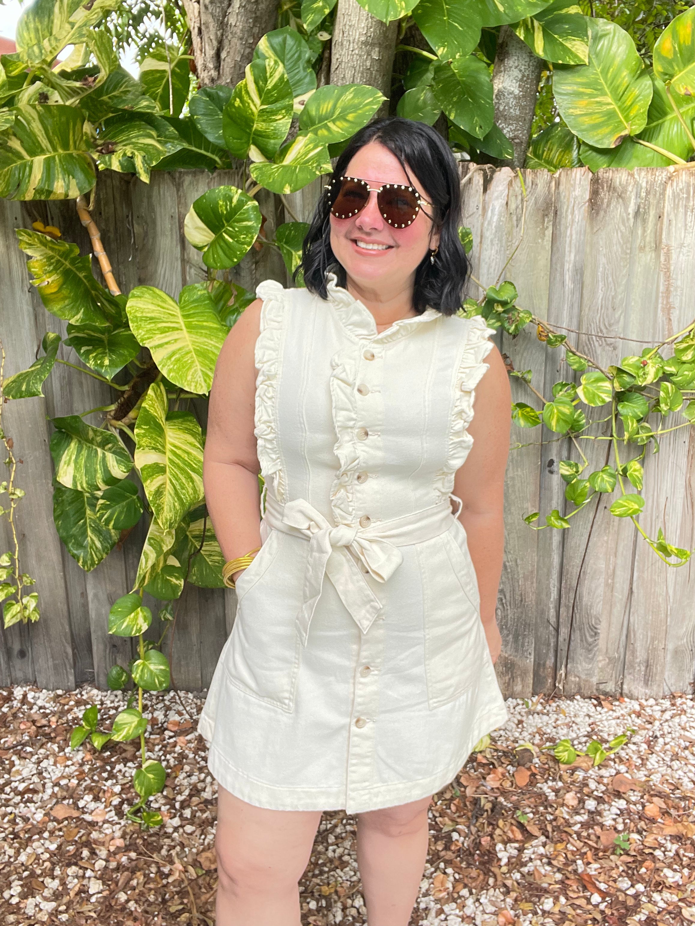 Casual Elegance in Denim Mini Dress