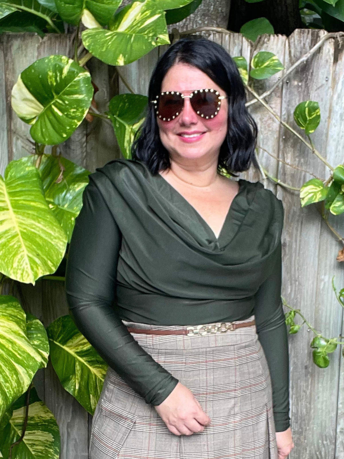 Forest Green Elegance Top