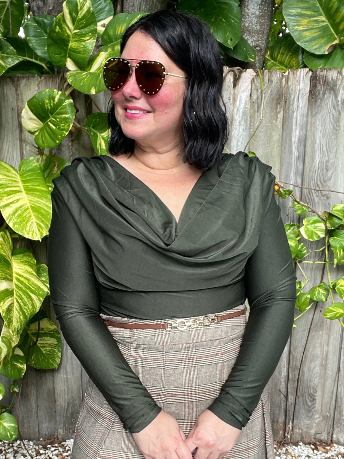 Forest Green Elegance Top