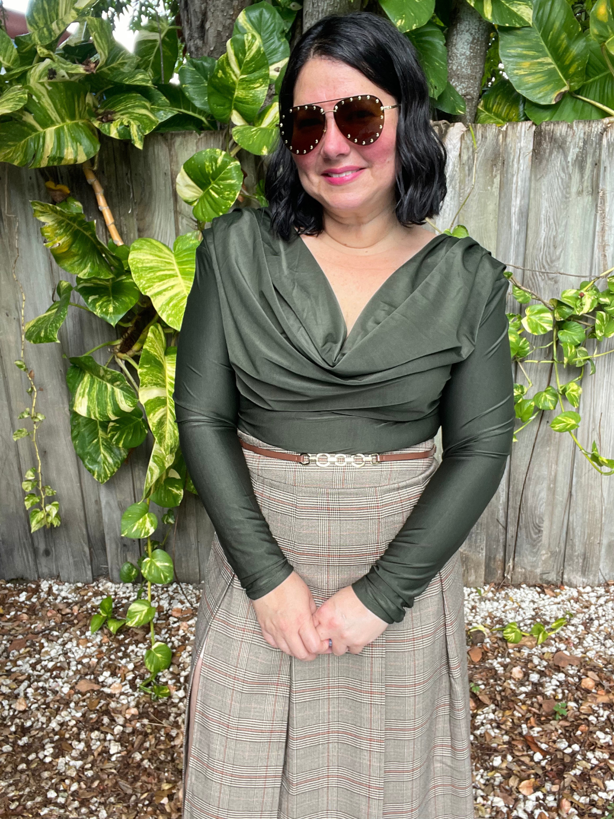 Forest Green Elegance Top