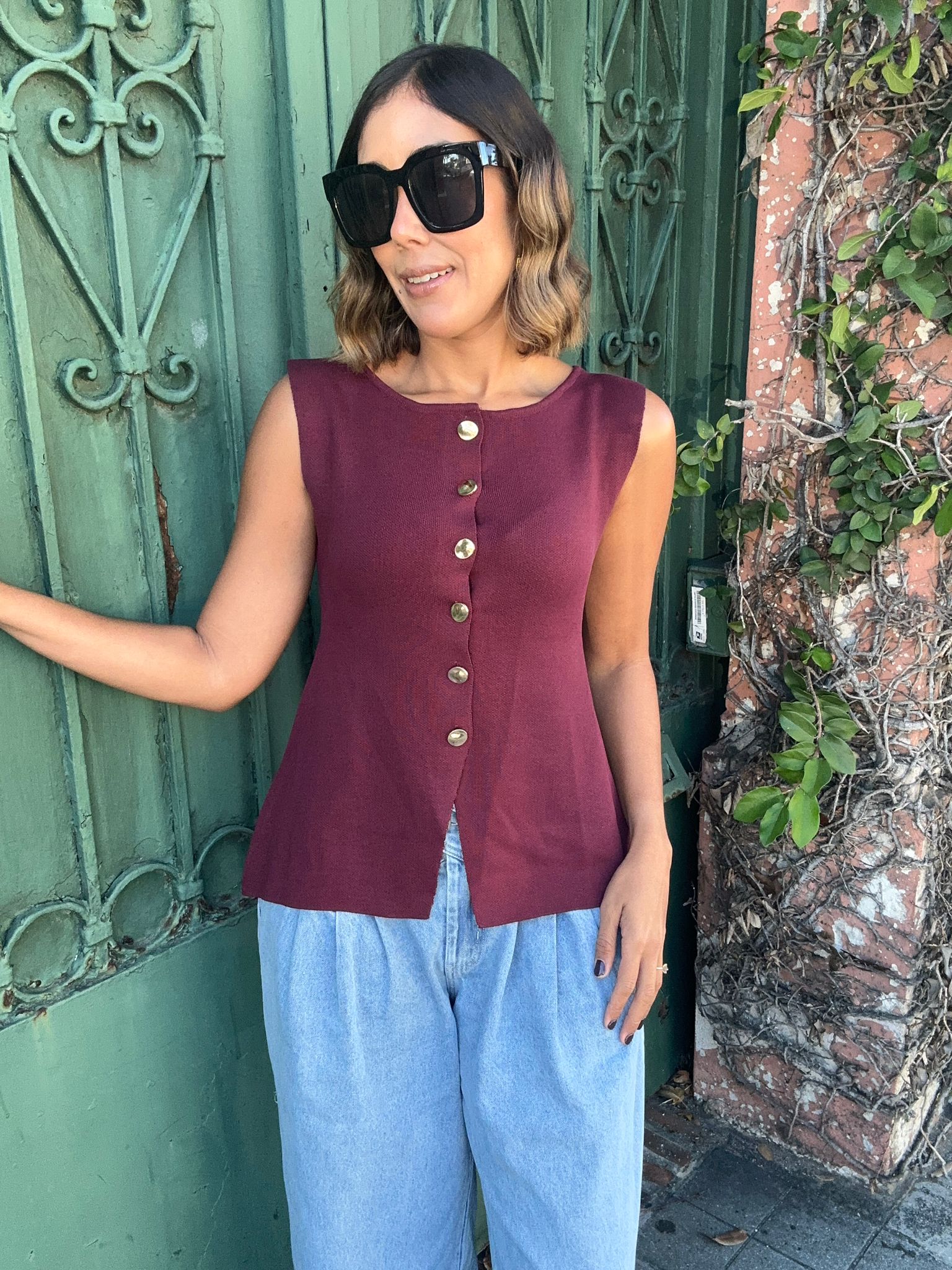 Cabernet Knit Top