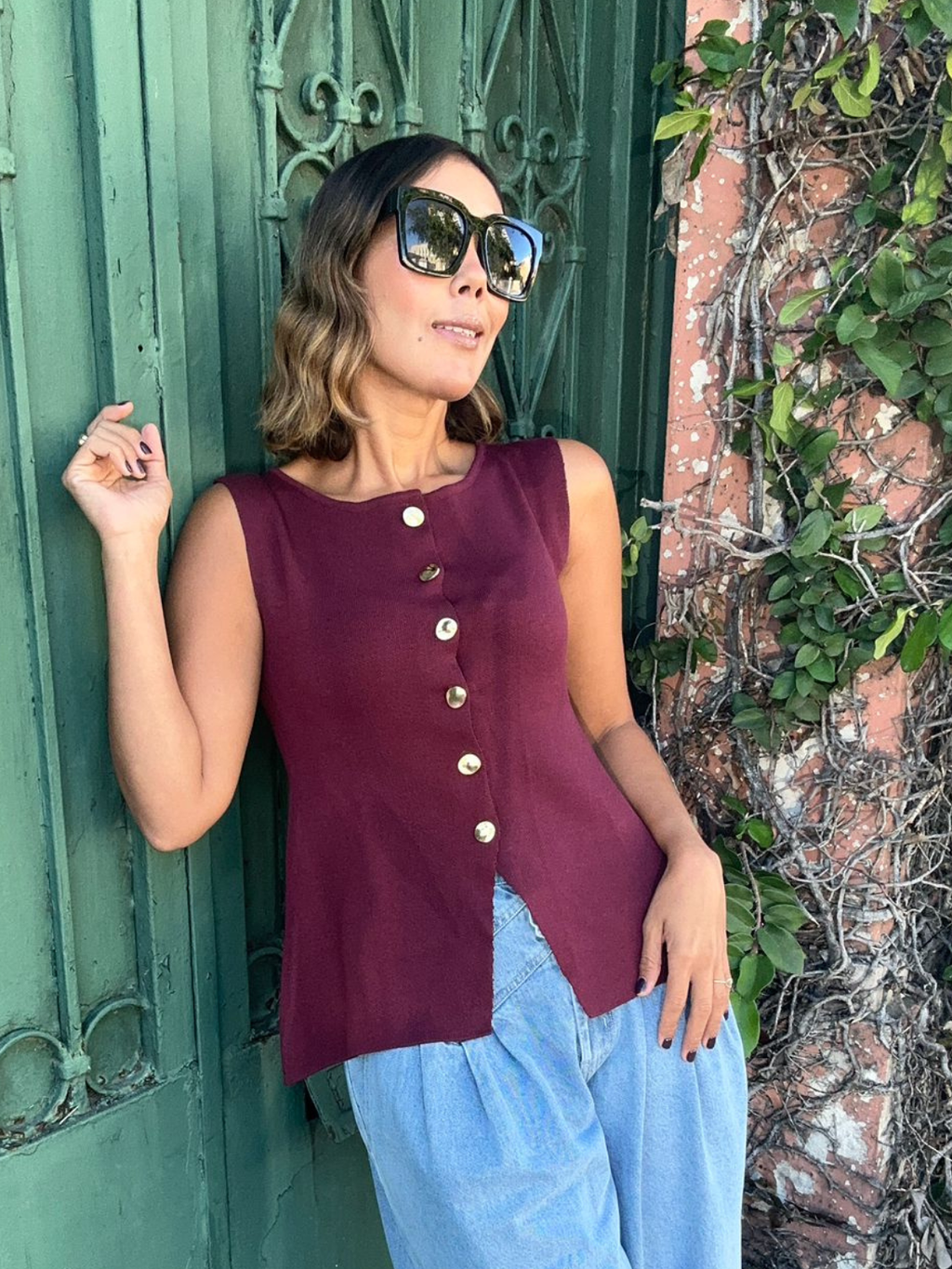 Cabernet Knit Top
