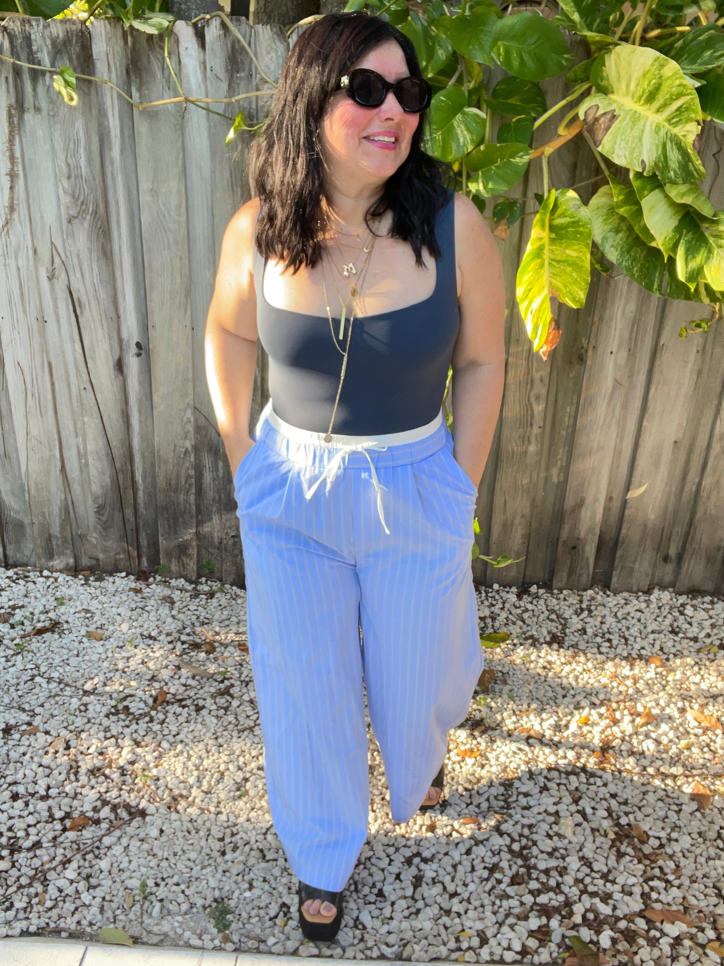 Skybound Striped Trousers