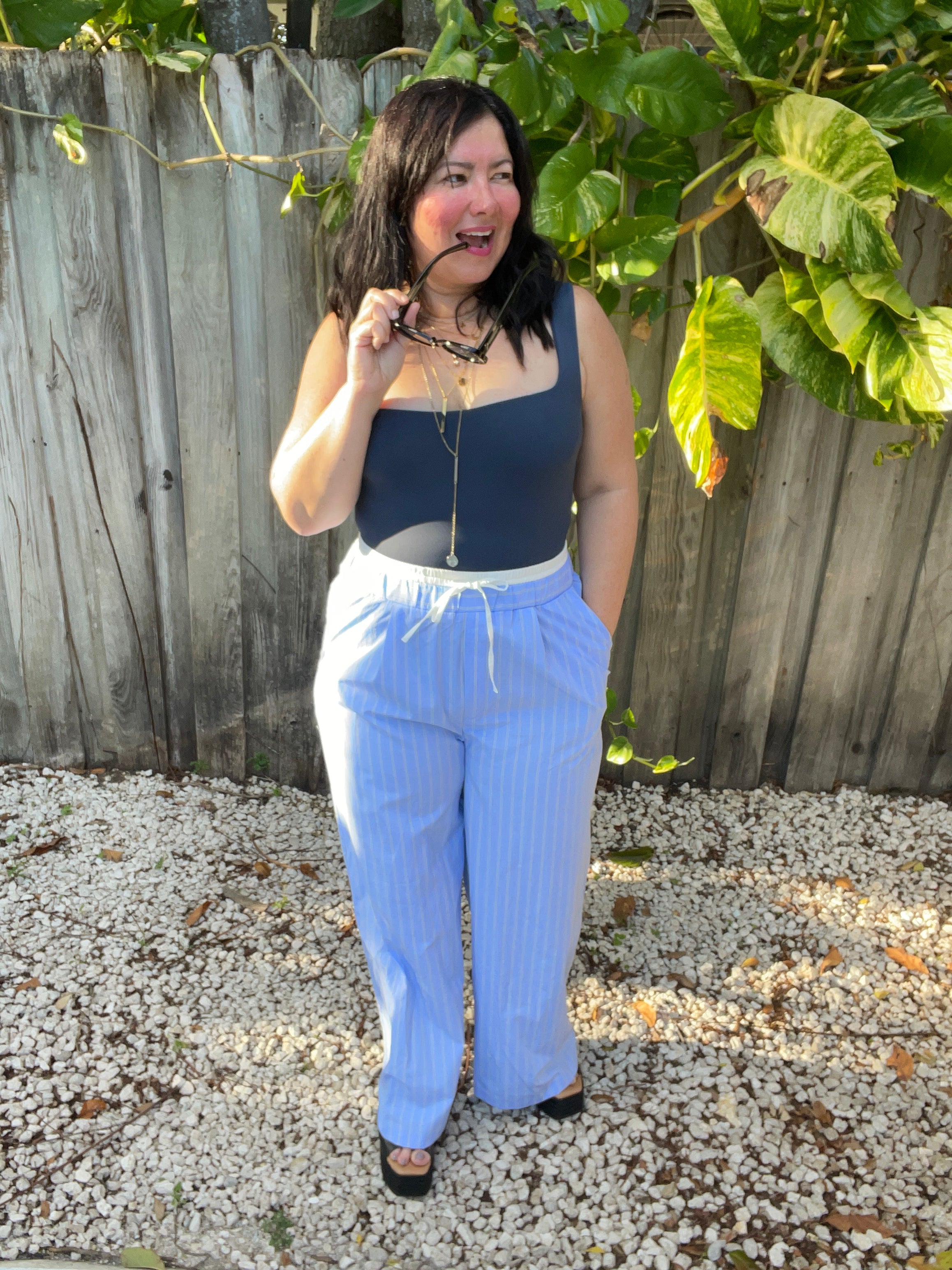 Skybound Striped Trousers