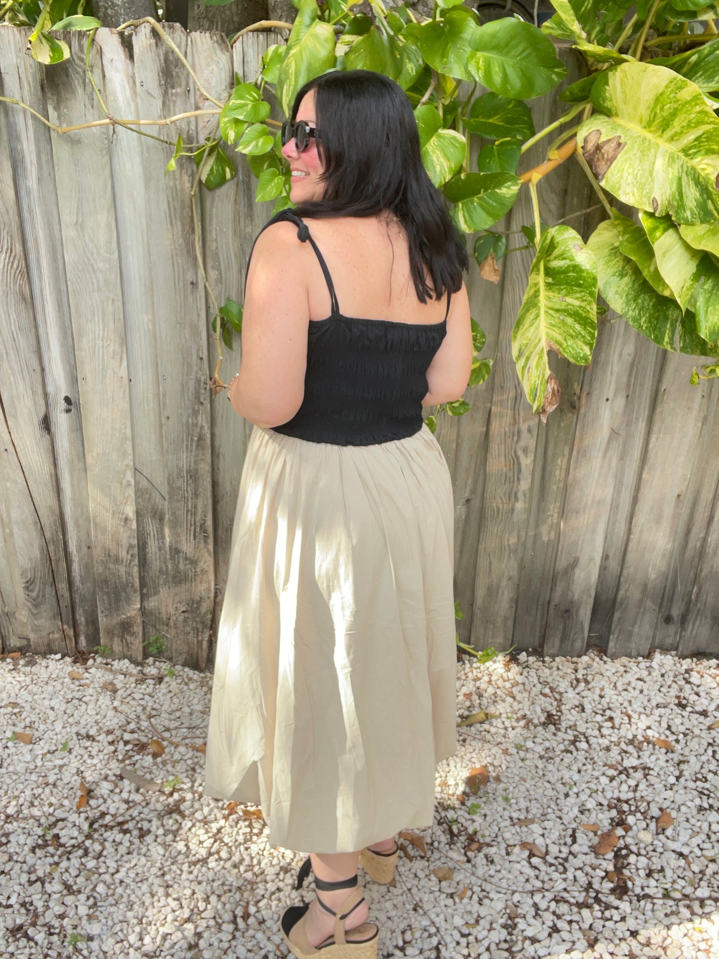 Nova Contrasted Top Balloon Dress