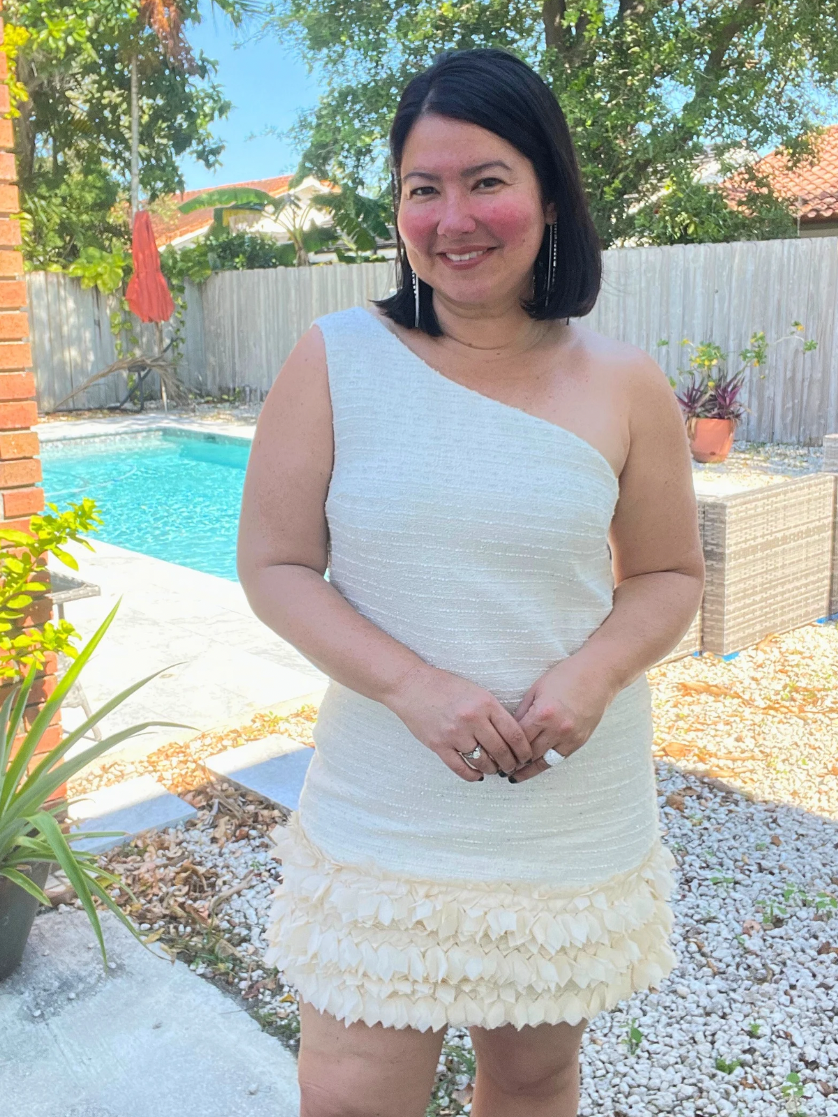 Glamour Lane One-Shoulder Mini Dress