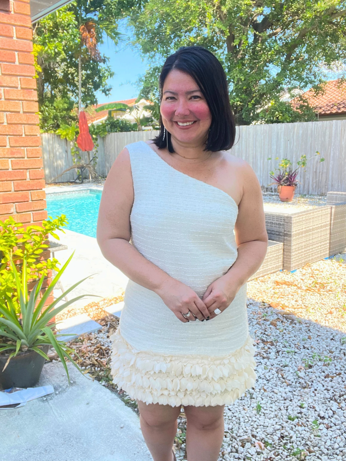 Glamour Lane One-Shoulder Mini Dress