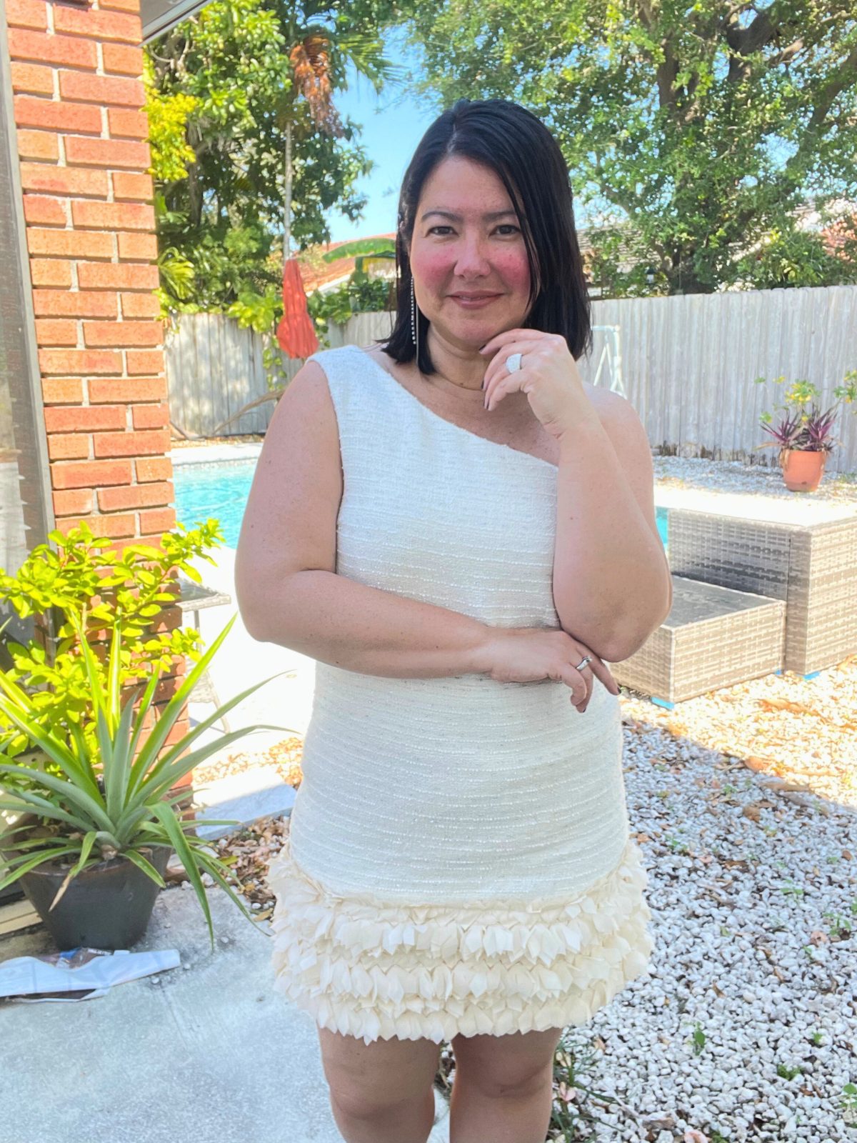 Glamour Lane One-Shoulder Mini Dress