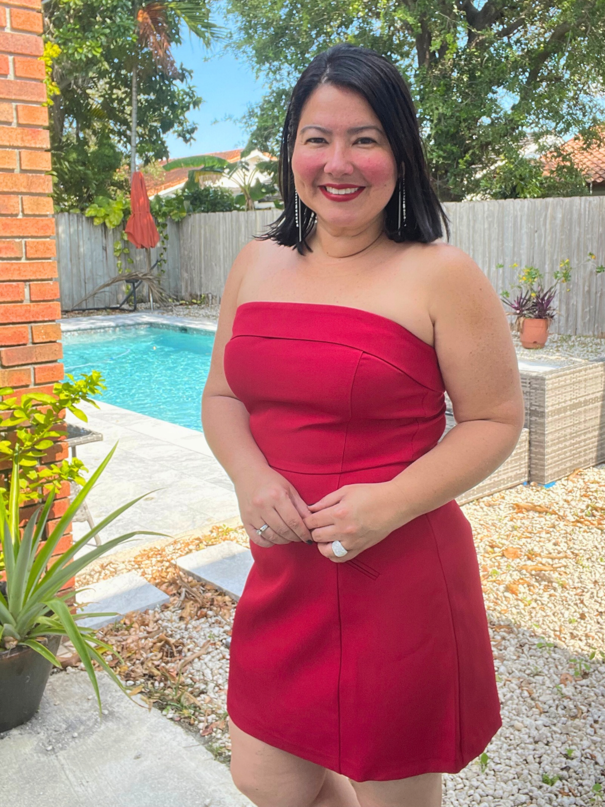 The Red Stunner Mini Dress