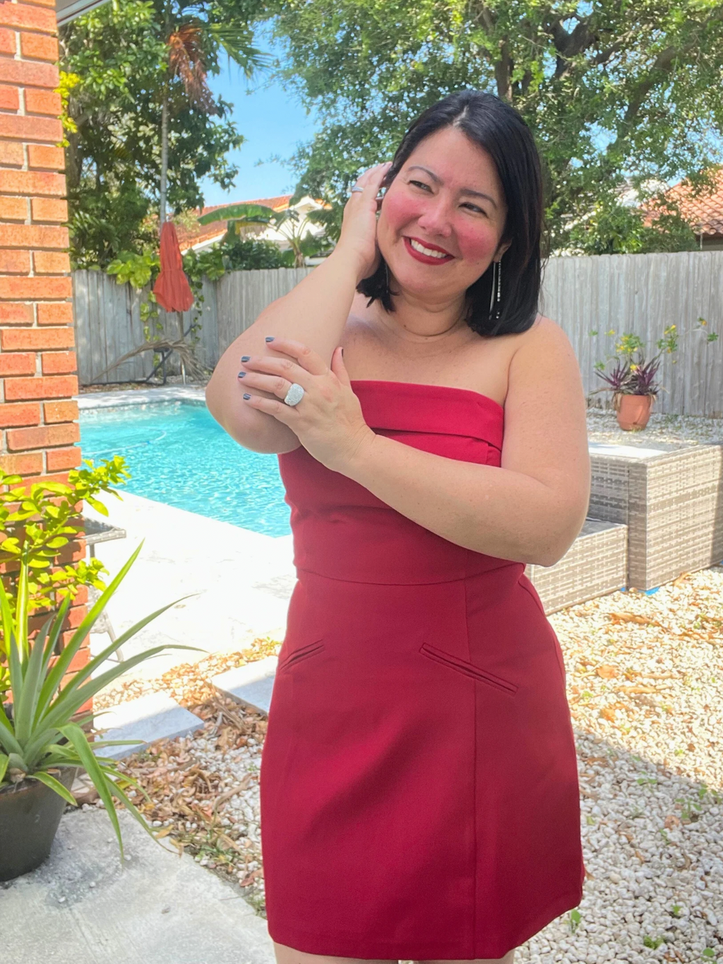 The Red Stunner Mini Dress