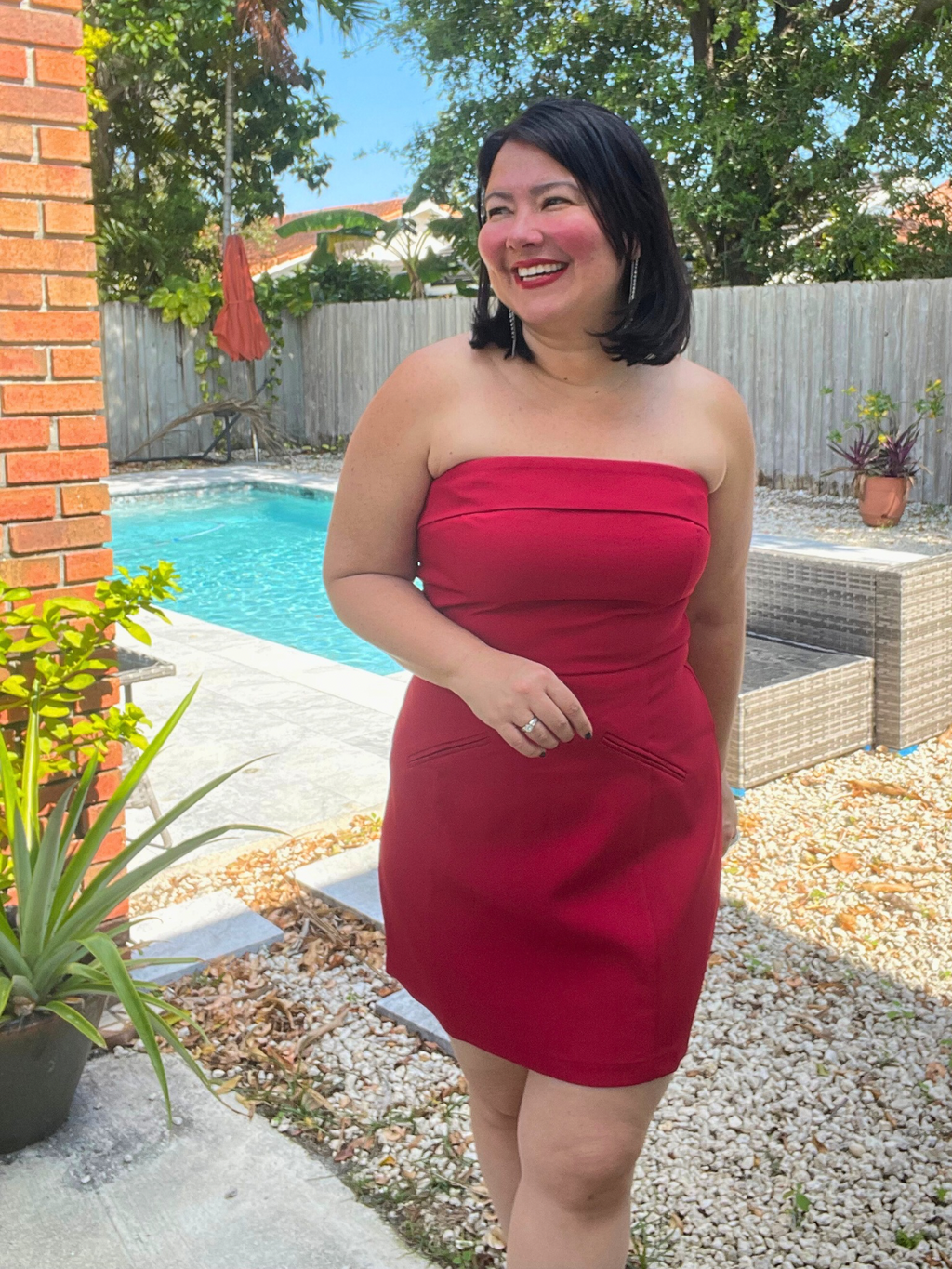 The Red Stunner Mini Dress