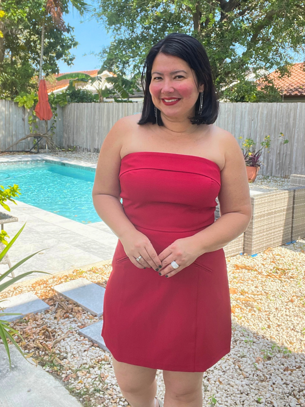 The Red Stunner Mini Dress