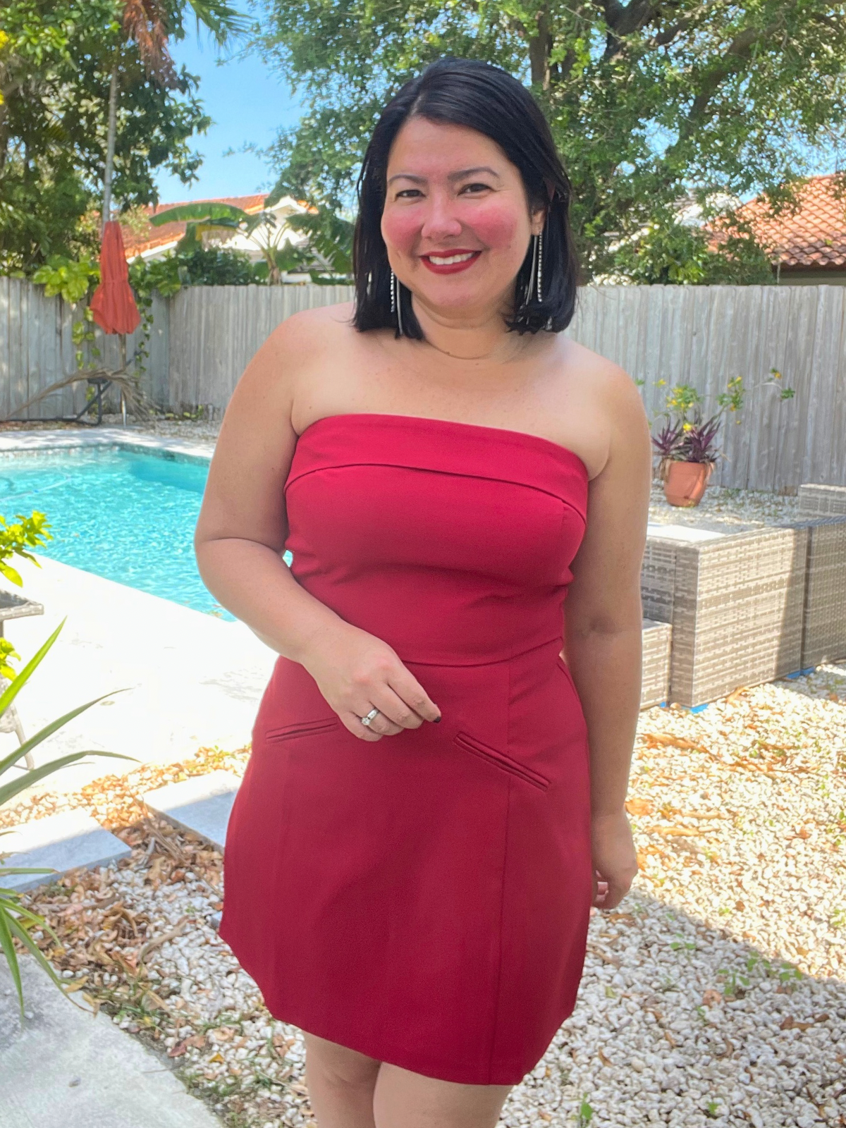 The Red Stunner Mini Dress