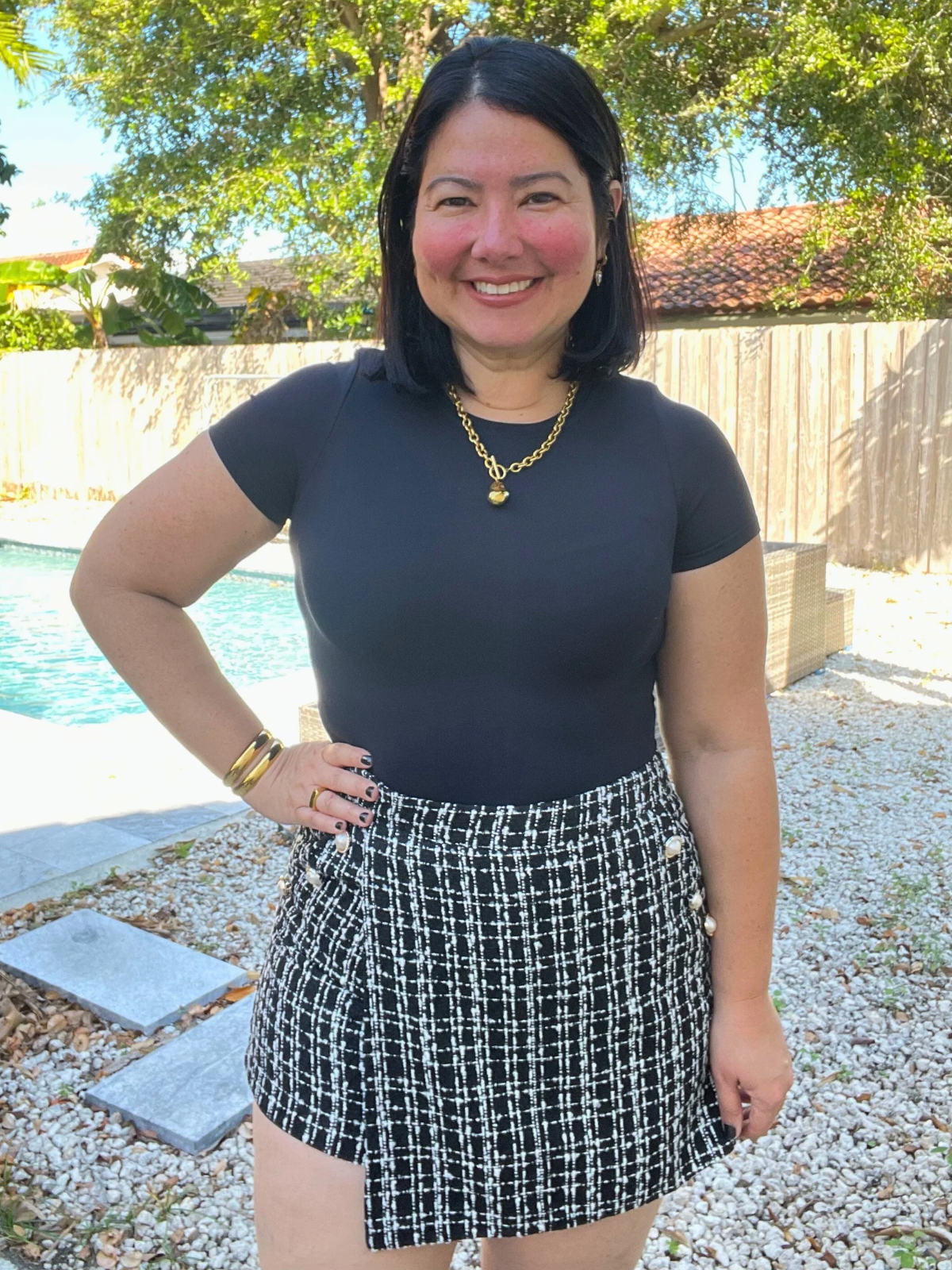 Paris Stroll Tweed Skort