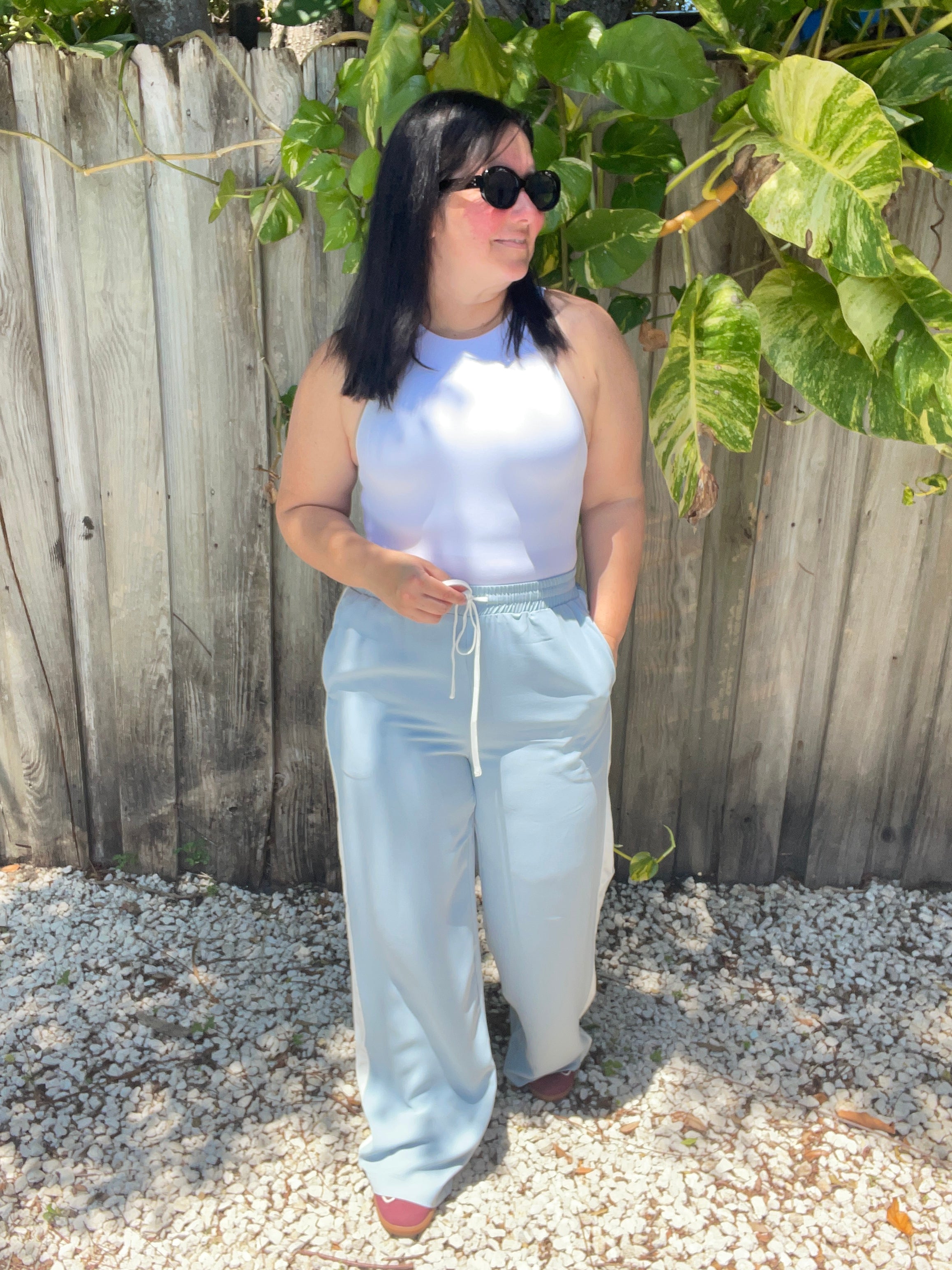 Coco and Sky Striped Wide Leg Pants