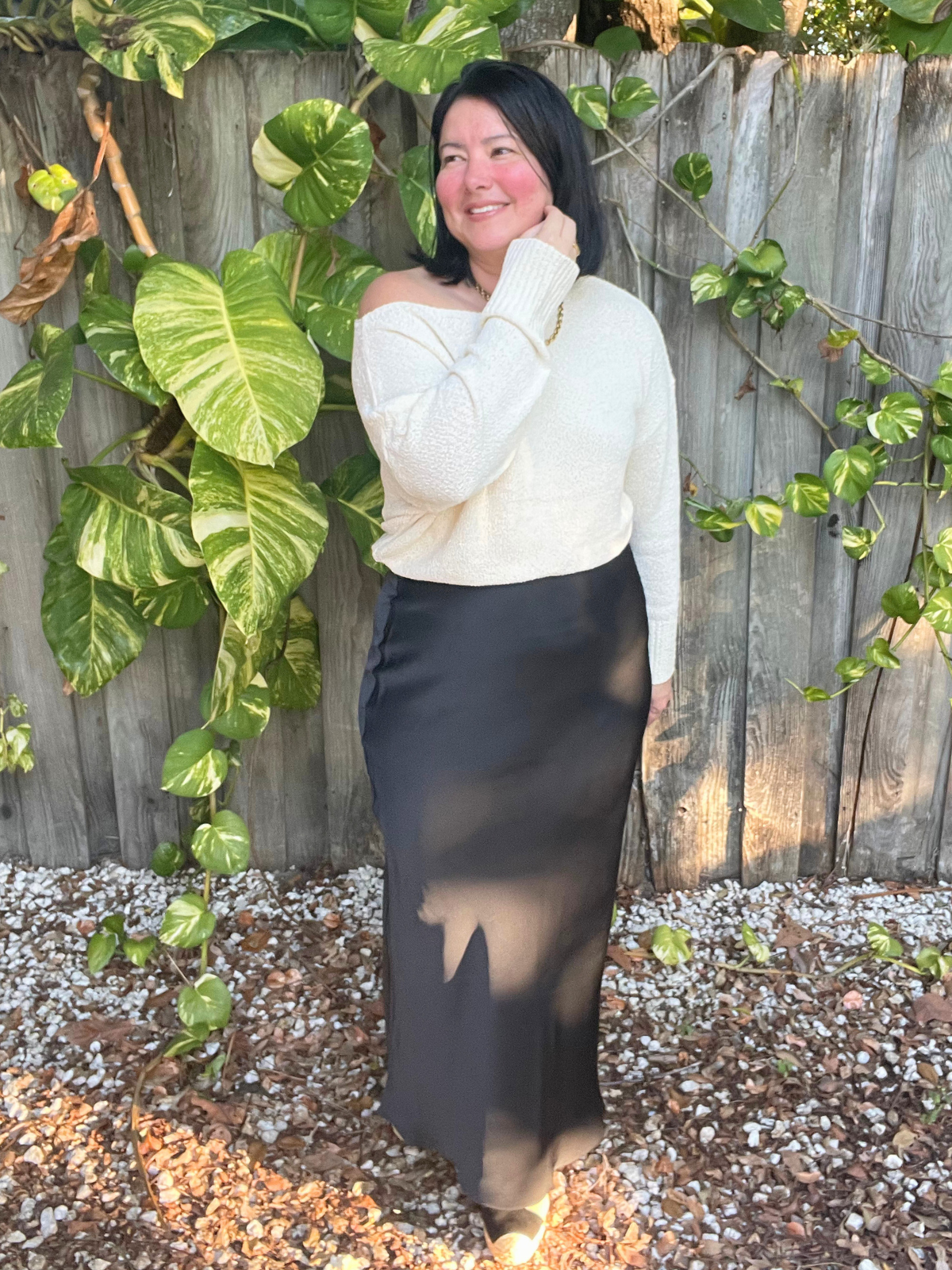 The Classic and Effortless Satin Midi Skirt