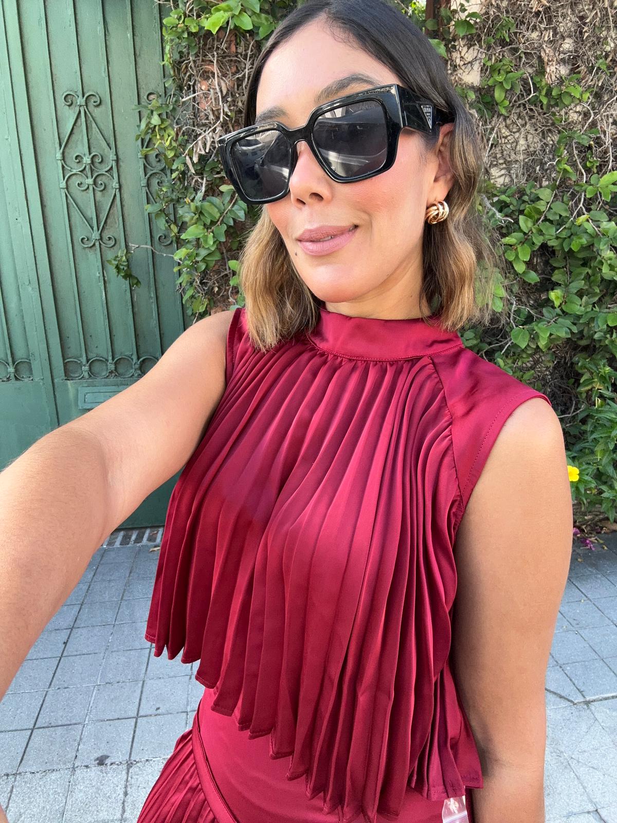 The Saint Éloise Pleated Top