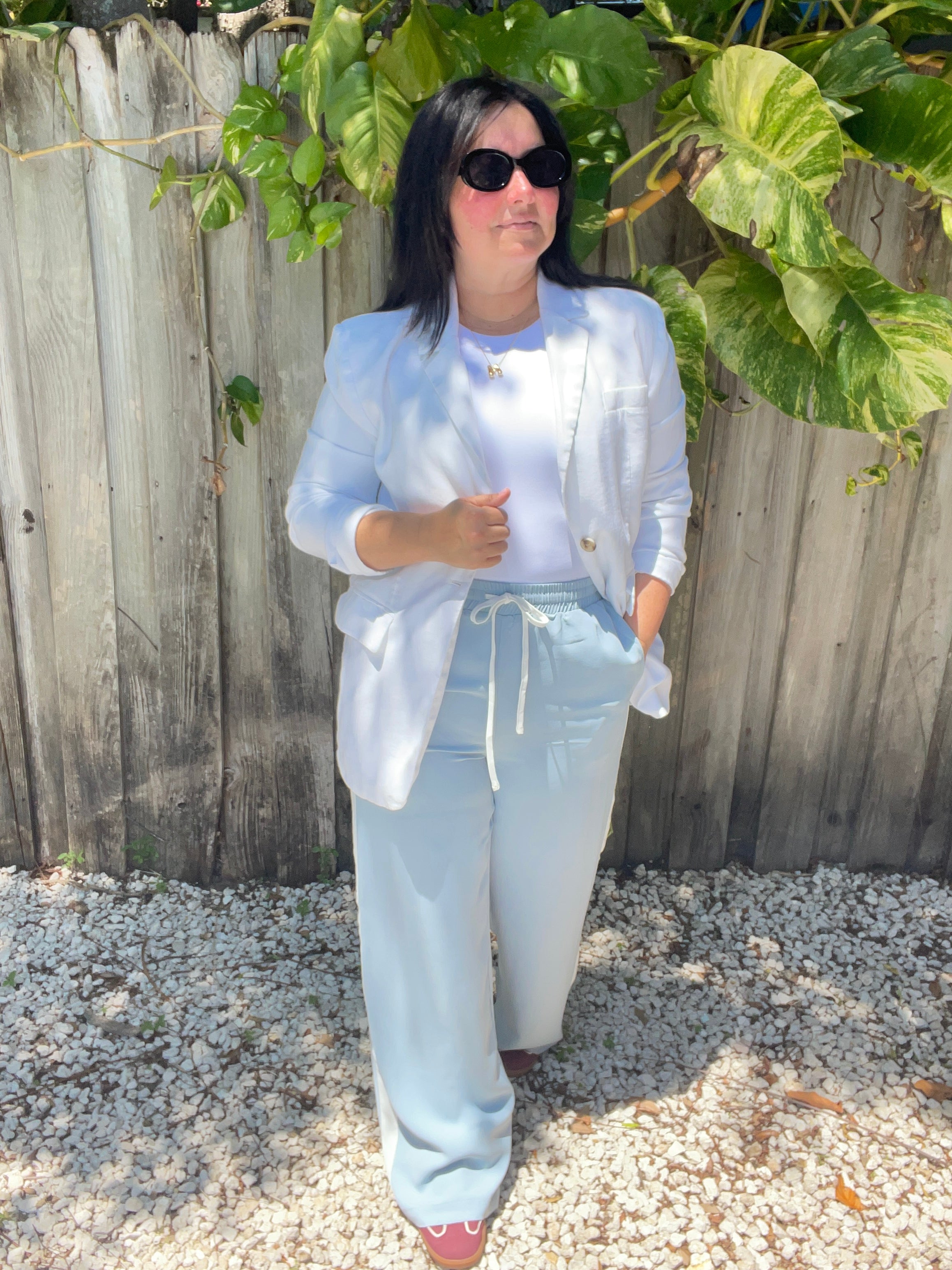 Coco and Sky Striped Wide Leg Pants