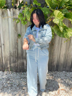 Coco and Sky Striped Wide Leg Pants