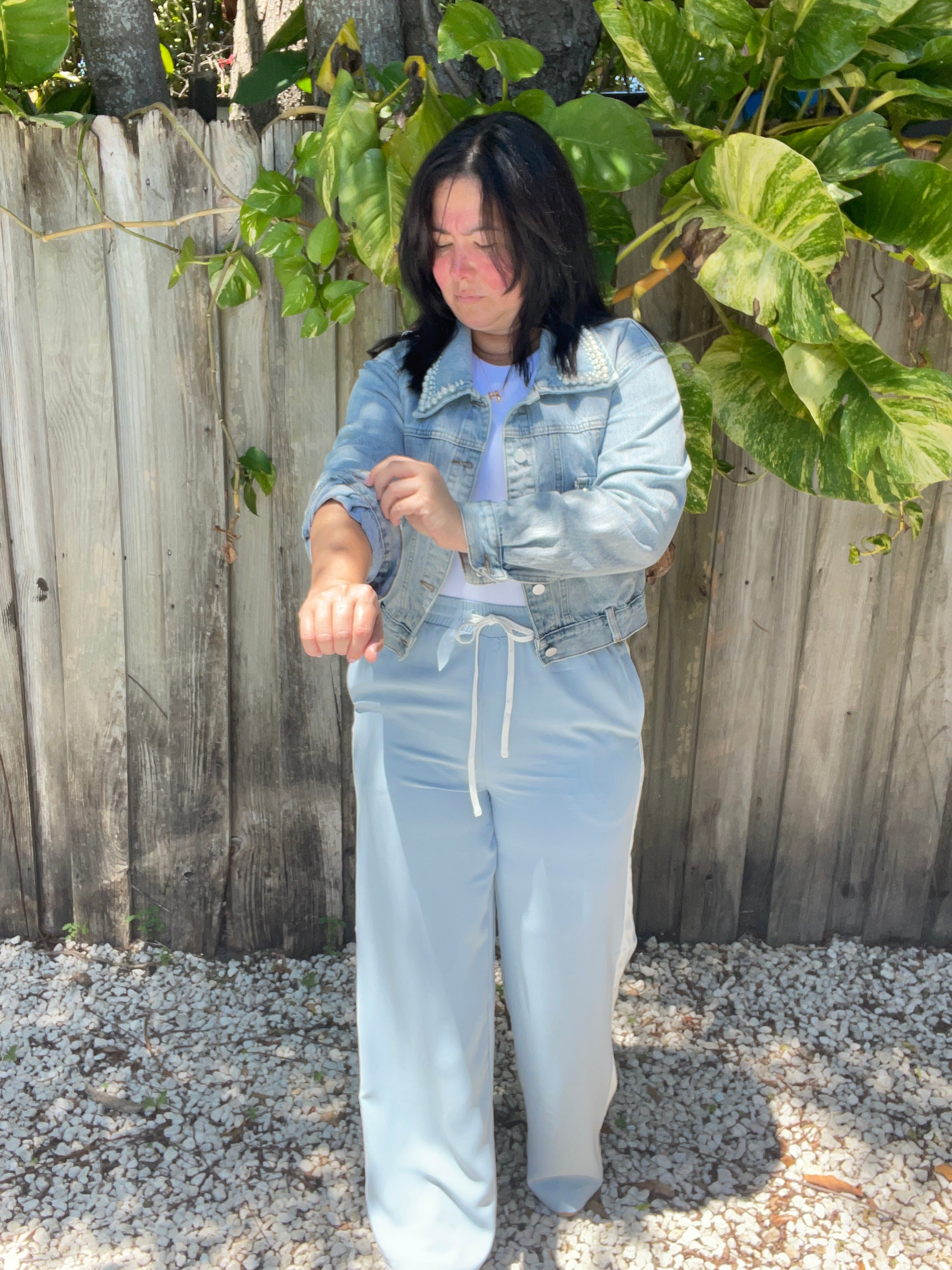 Coco and Sky Striped Wide Leg Pants