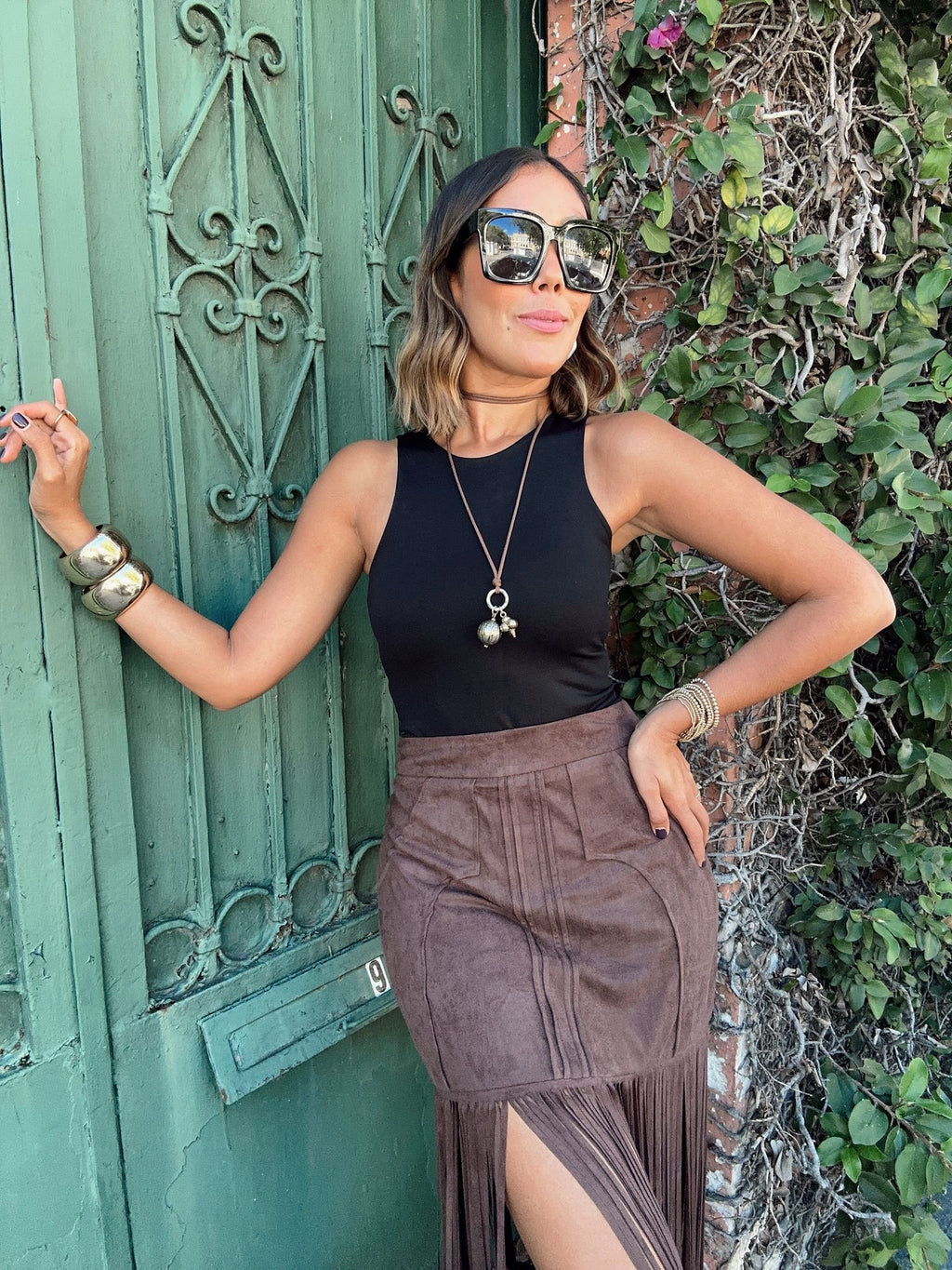 The Outlaw Elegance Fringe Maxi Skirt