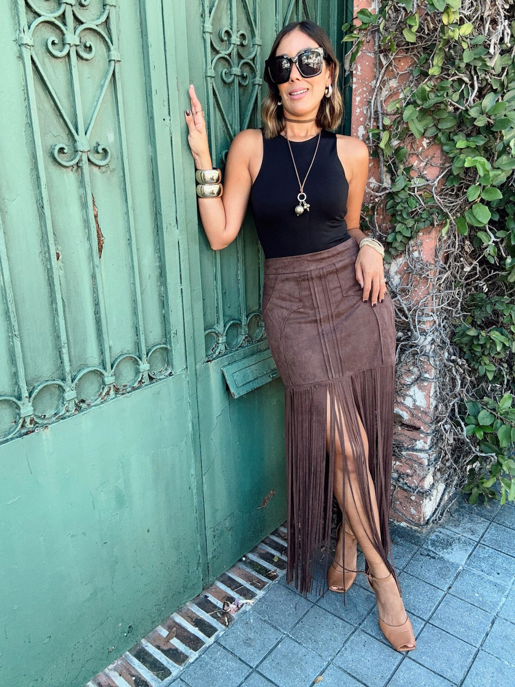The Outlaw Elegance Fringe Maxi Skirt