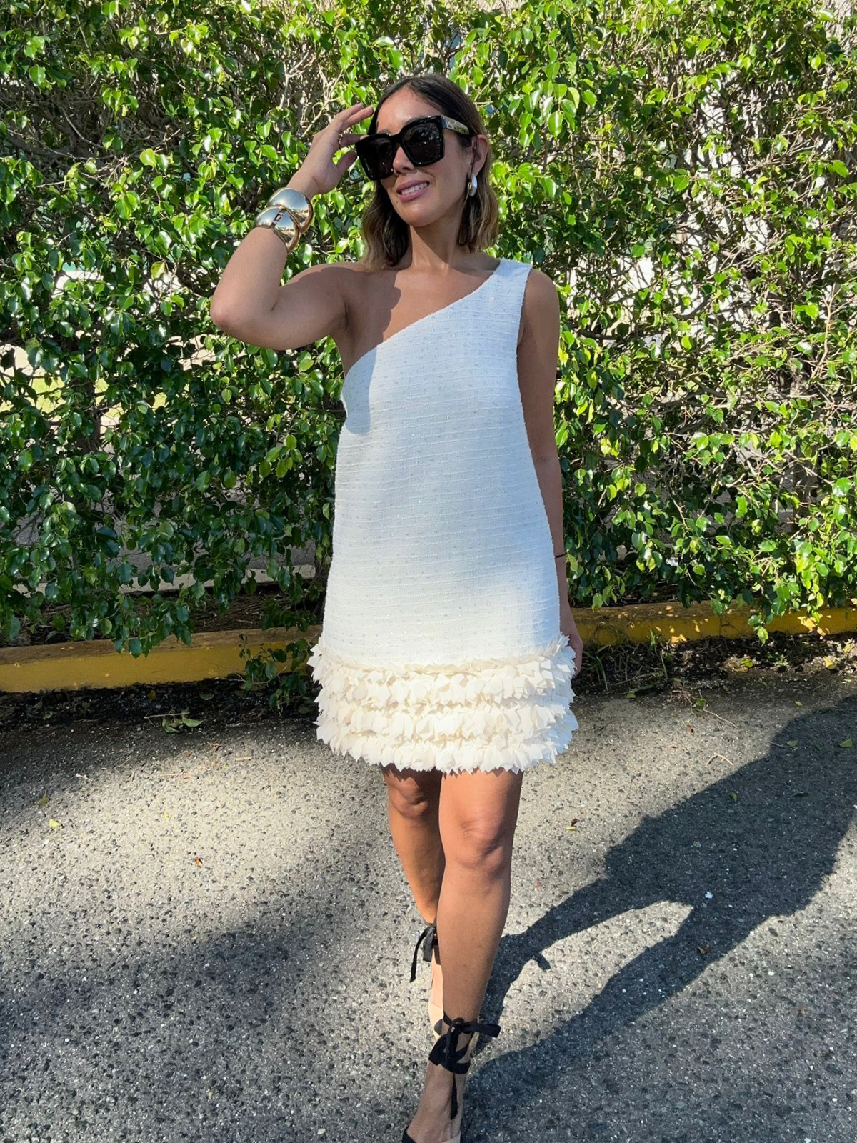 Glamour Lane One-Shoulder Mini Dress