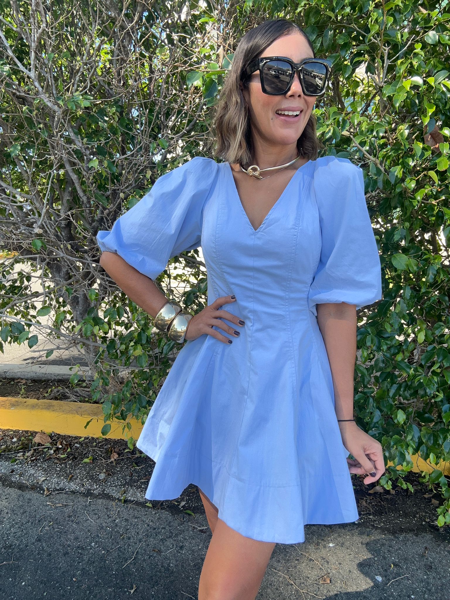 Morning Mist Mini Dress