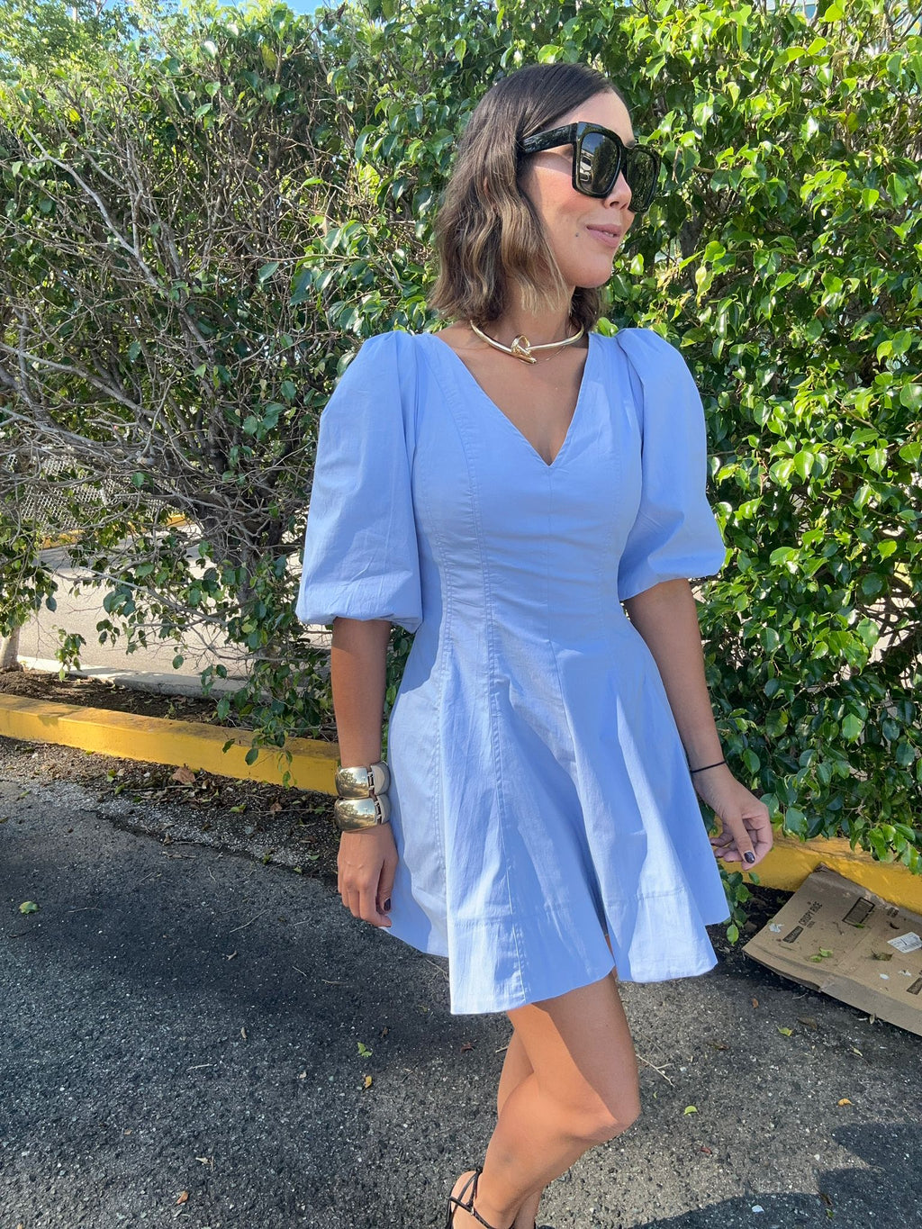 Morning Mist Mini Dress