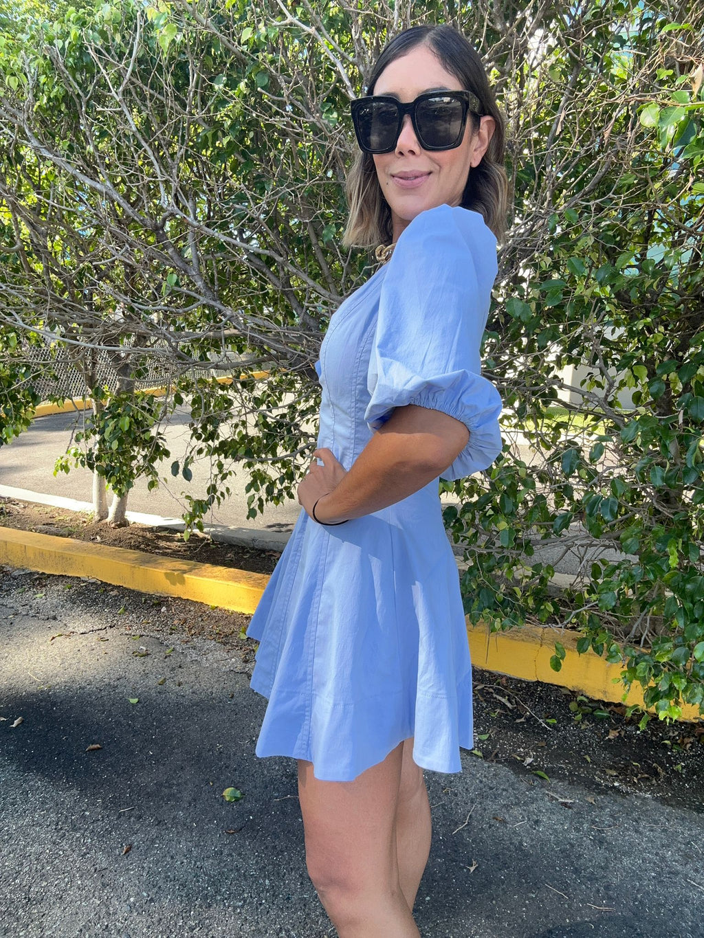 Morning Mist Mini Dress