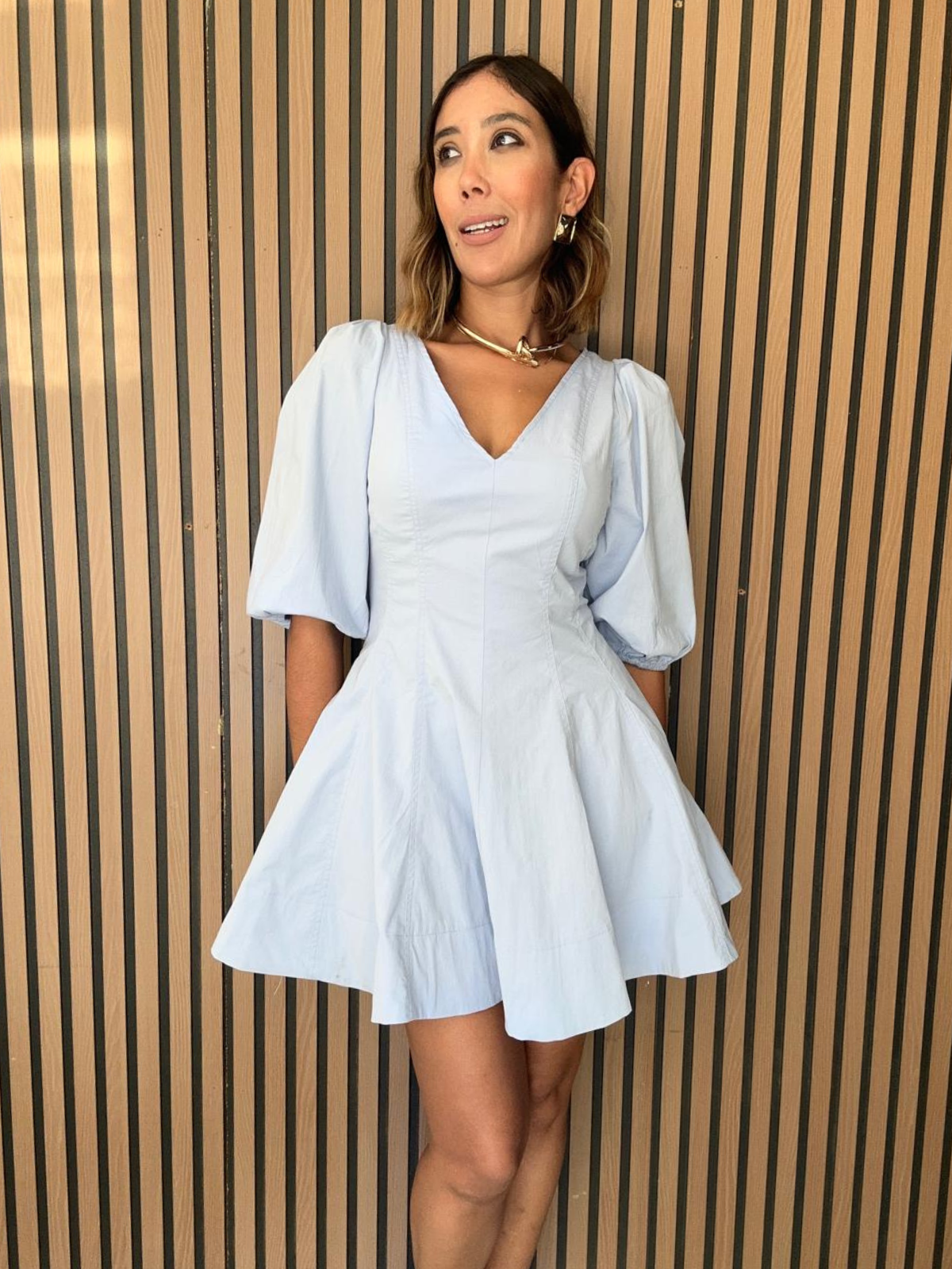 Morning Mist Mini Dress