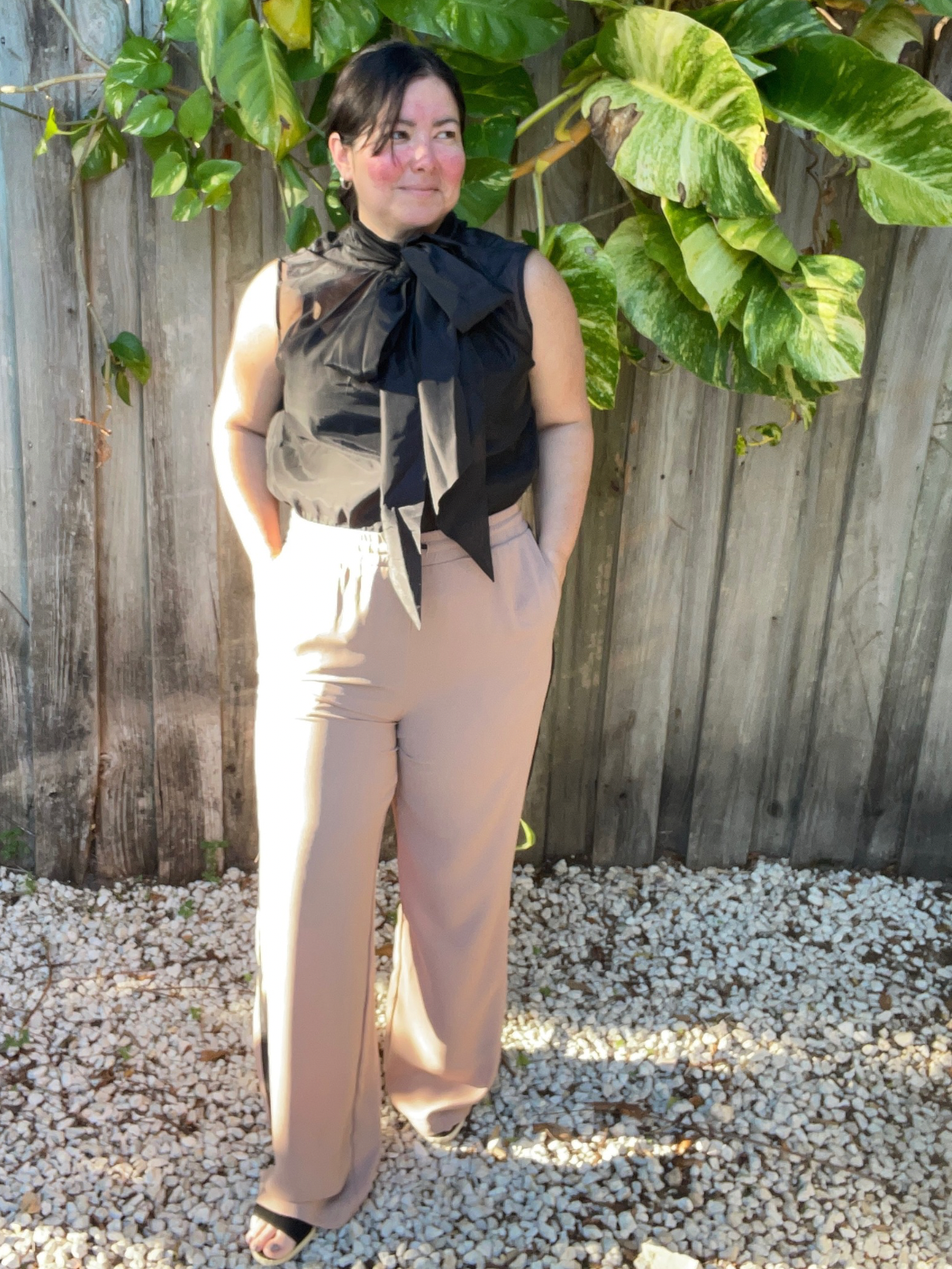 Coco and Sky Striped Wide Leg Pants