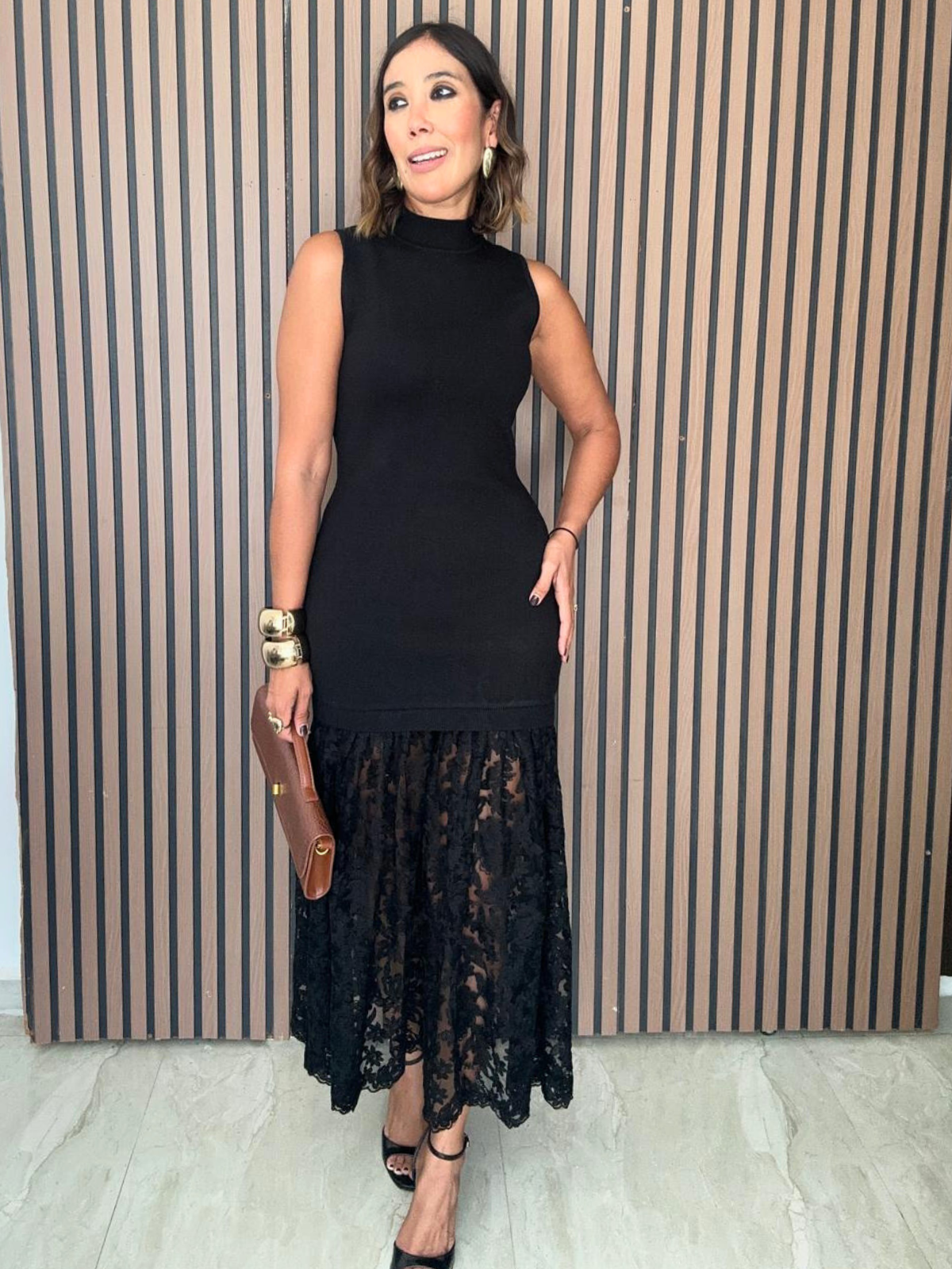 Runway Nights Lace Midi Dress