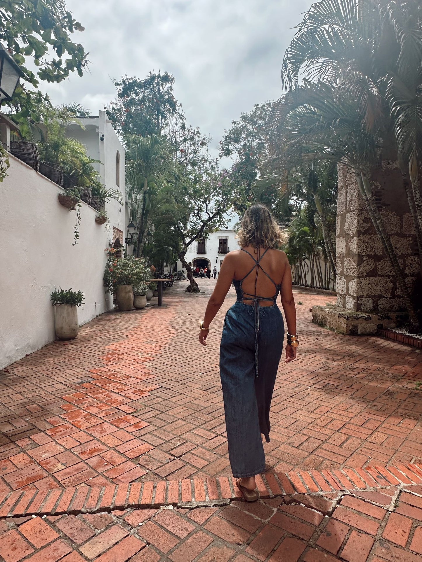 Layla Washed Denim Jumpsuit
