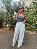 Coco and Sky Striped Wide Leg Pants