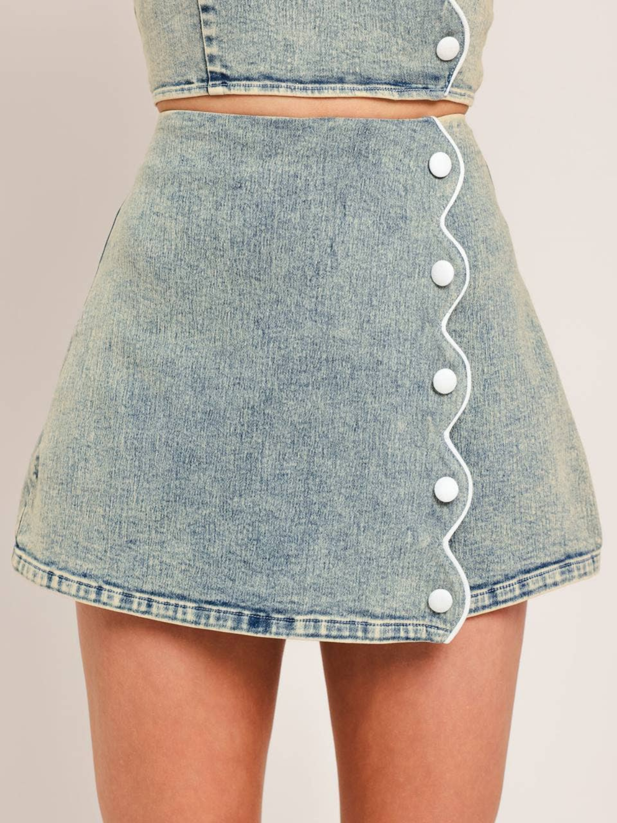 Too Cute to Skip Denim Skort