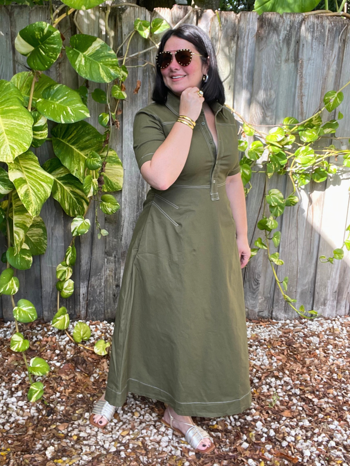 Olive You Longtime Midi Dress