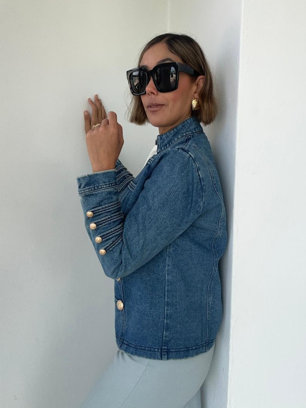 Pepperline Military Denim Jacket