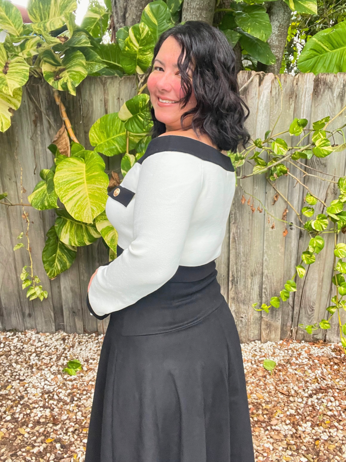 Estate Chic Off-Shoulder Sweater