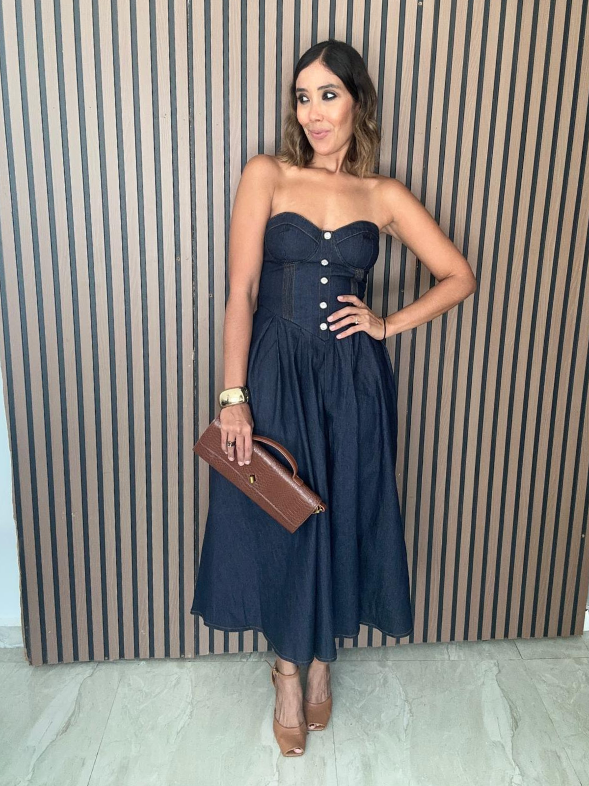 The Fearless Romance Denim Midi Dress