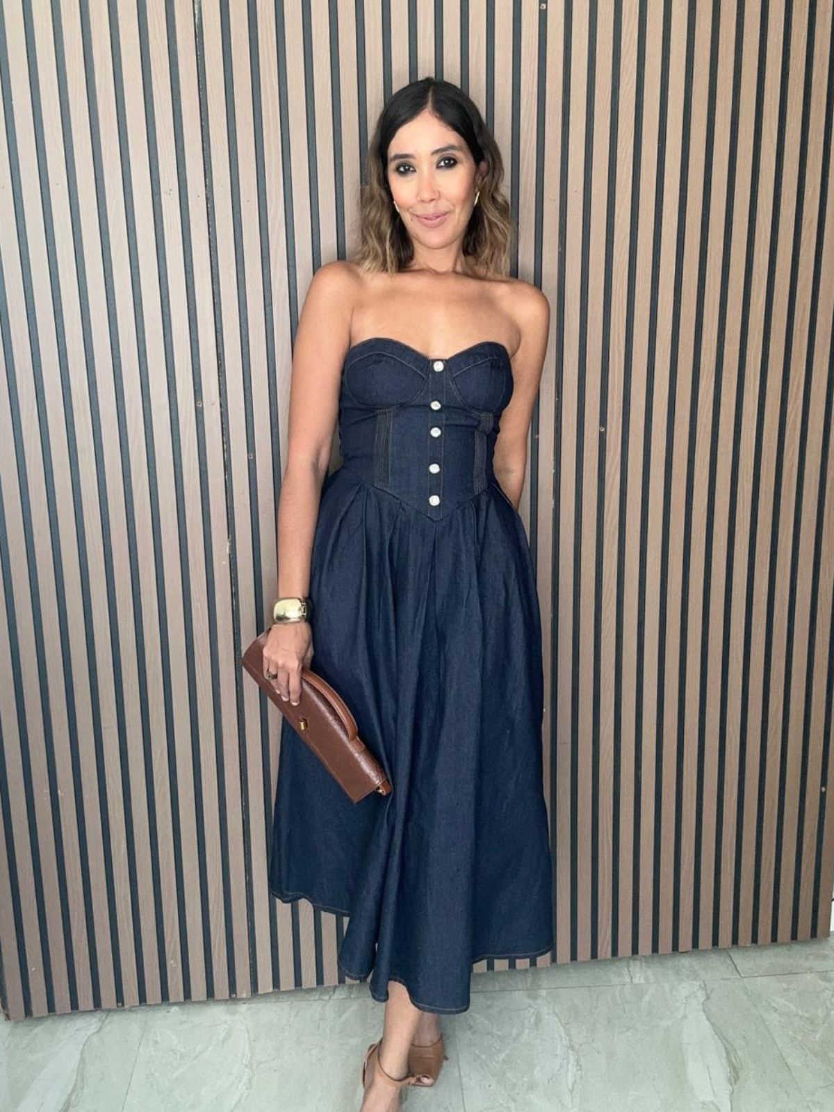 The Fearless Romance Denim Midi Dress