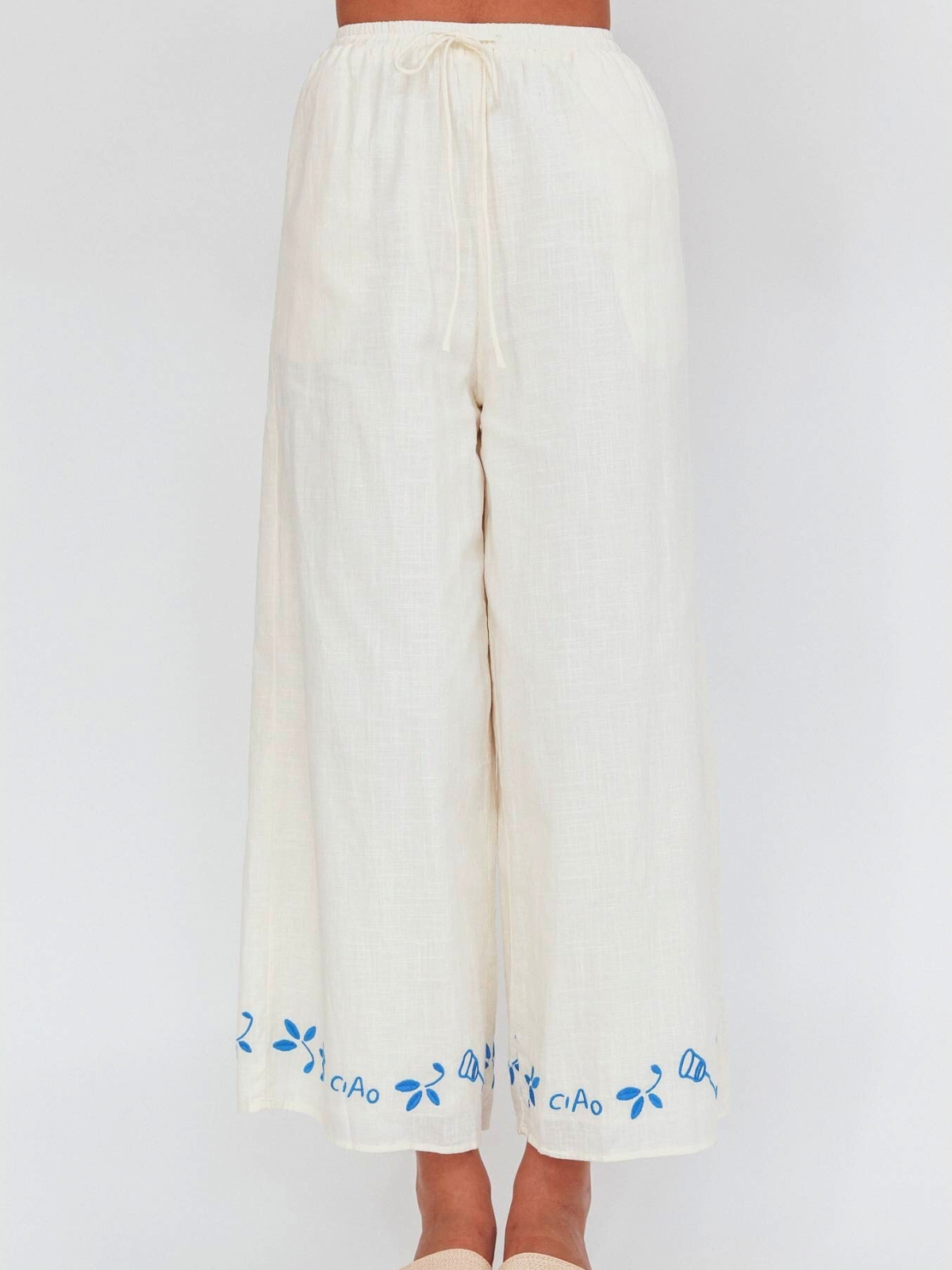 Portofino Crop Top and Wide Leg Pants