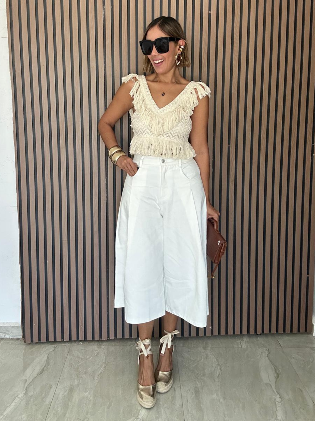 Sashline Cotton Culotte Pants