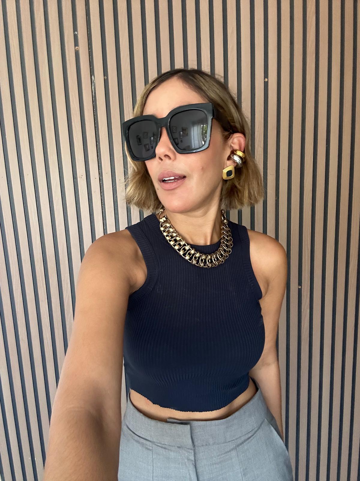 Marivi Ribbed Cropped Tank Top