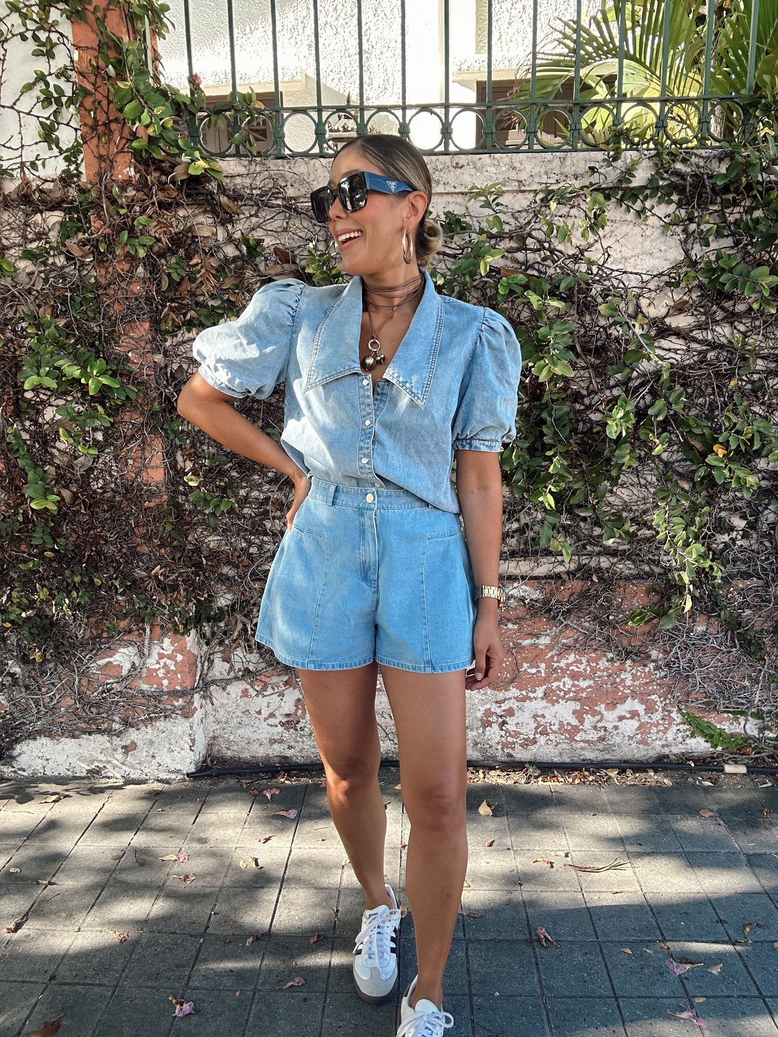 Natalia Denim Blouse