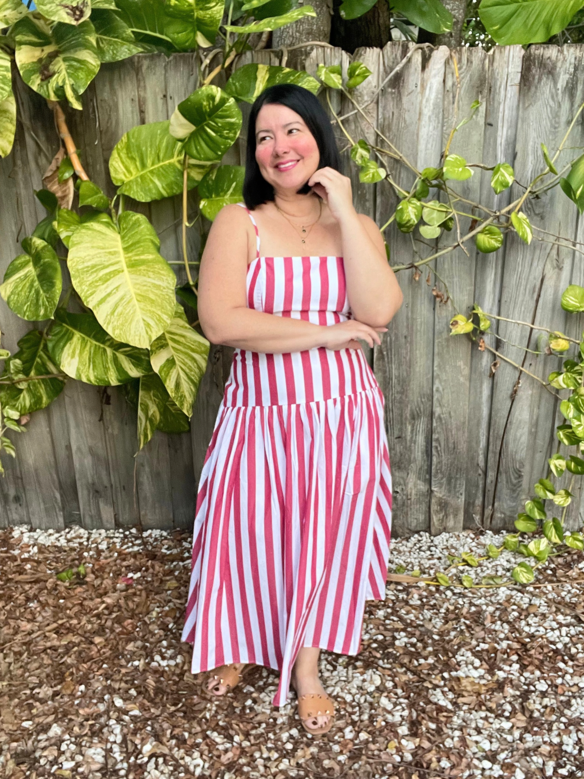 Stripe Me Darling Crop Top and Skirt Set